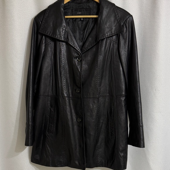Avanti Other - Vtg Avanti Classic Black Leather Jacket/coat. Size XXL